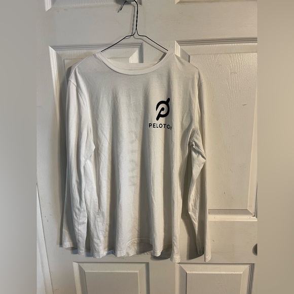Peloton Long Sleeve Shirt Black and White - Picture 1 of 4